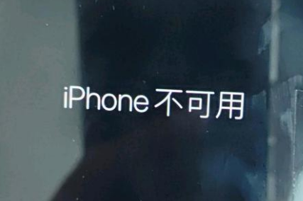 察雅苹果服务网点分享锁屏界面显示“iPhone 不可用”如何解决 